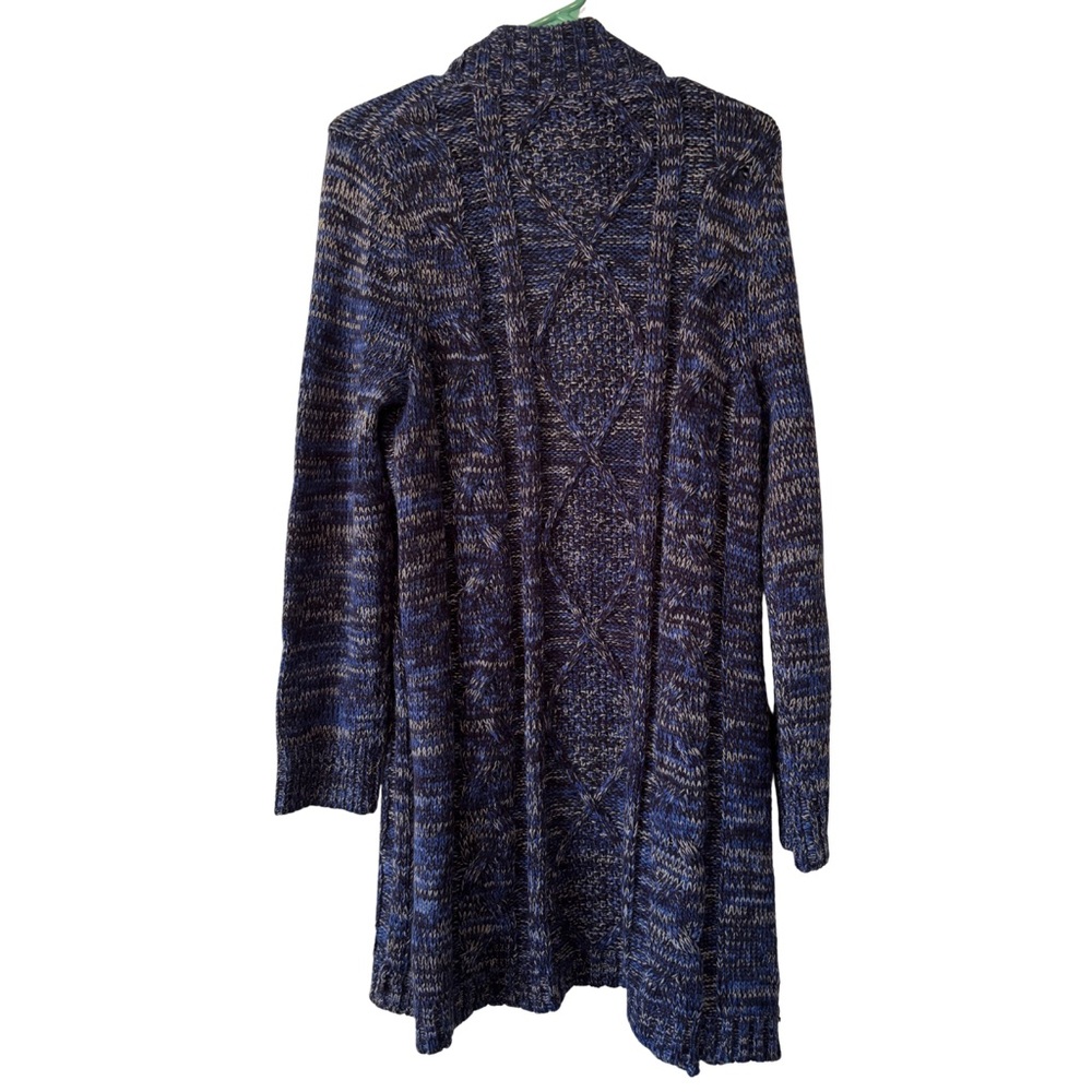 Cupio Navy and Gray Women's Long Sleeve Cardigan - Picture 2 of 4